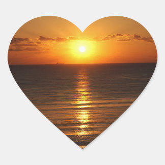 Adesivo Coração Vinheta Moldada por Coração Sunset