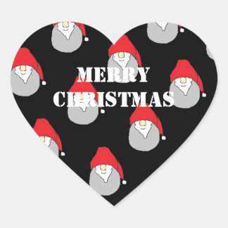 Adesivo Coração Vinheta Natal