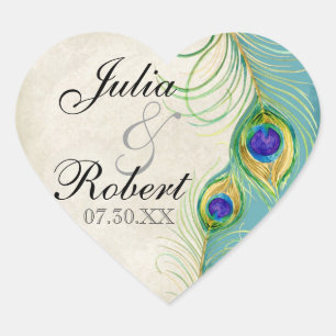 Adesivo Coração Vinheta-Presente Favorável - Casas-Penas-Penas-Cas