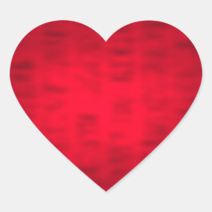 Adesivo Coração Vinheta Texturizada Vermelha