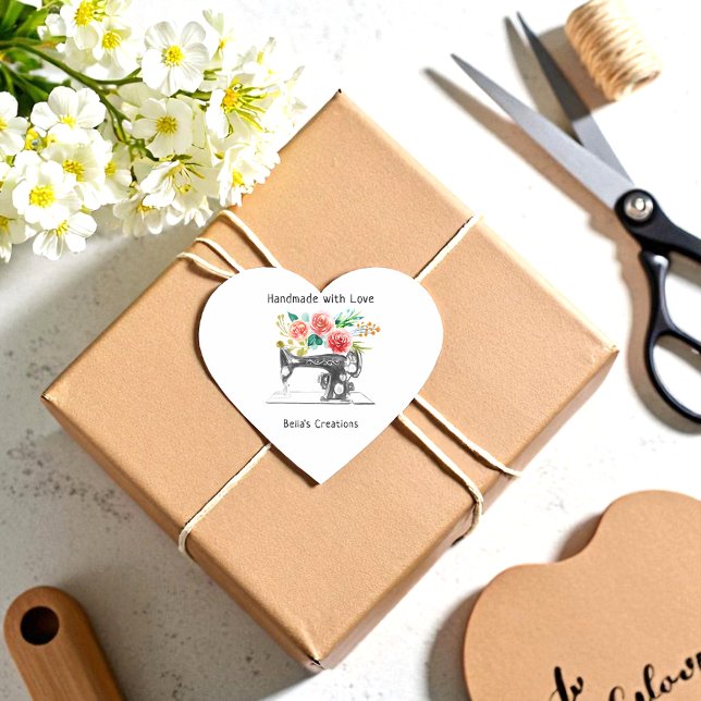 Adesivo Coração Vinheta-Vedante Preto-Branco (Criador carregado)