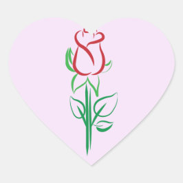 Adesivo Coração Vinhetas