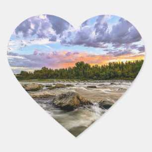 Adesivo Coração Vinhetas