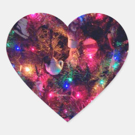 Adesivo Coração Vinhetas de 'Brilho de Natal'