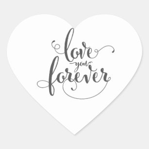 Adesivo Coração Vinhetas de Casamento