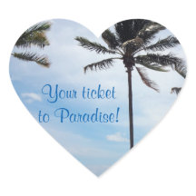 Vinhetas de Casamento para Envelope de Selo - Palm