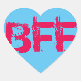 Adesivo Coração Vinhetas de Coração BFF