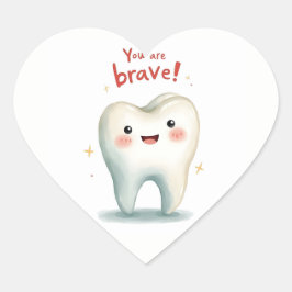 Adesivo Coração Vinhetas para pequenos dentistas
