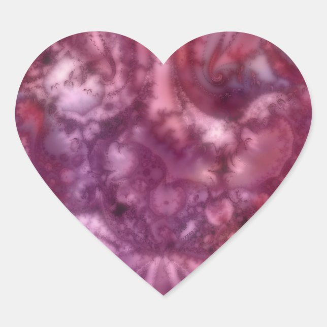 Adesivo Coração Vinhetas Tintos De Caos (Frente)