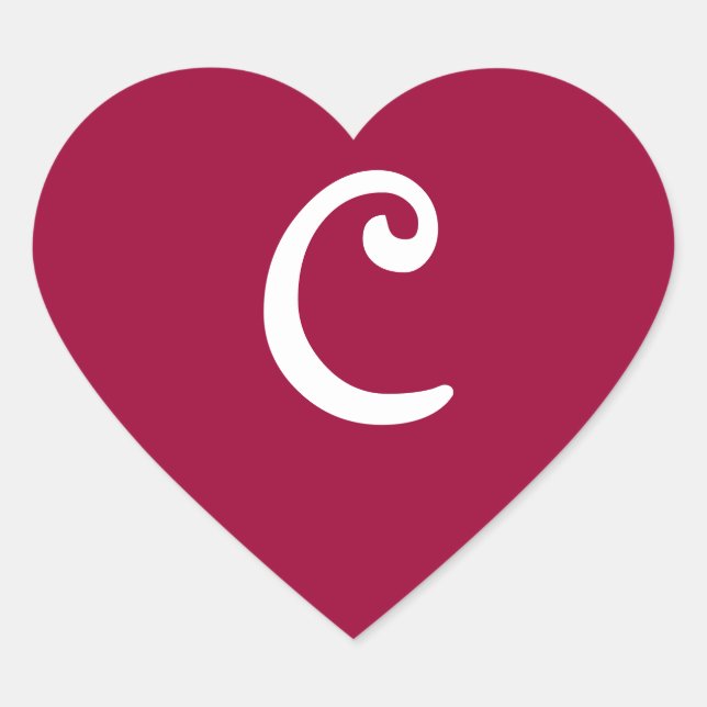 Adesivo Coração Vinho Vidro-Vidro (Frente)