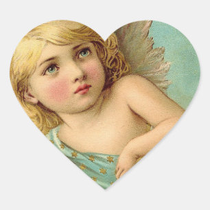 Adesivo Coração Vintage Angelic Expression Heart