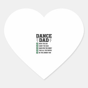 Adesivo Coração Vintage Dance Dad Checklist Camisa Design_1