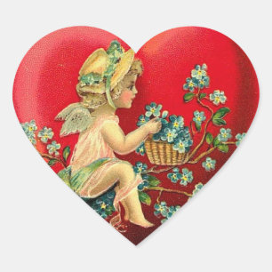 Adesivo Coração Vintage Namorados Heart