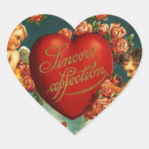 Adesivo Coração Vintage Namorados Heart
