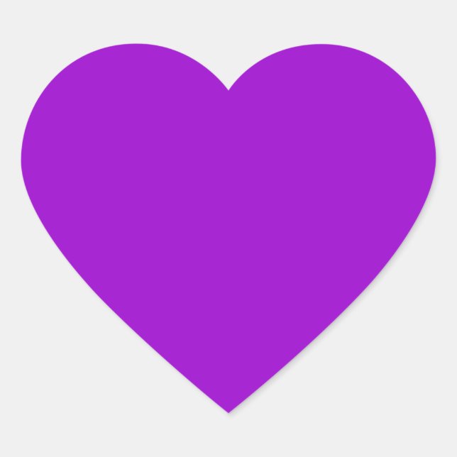 Adesivo Coração Violeta (Frente)