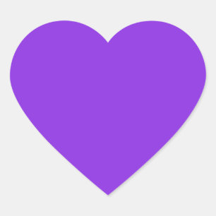 Adesivo Coração  Violeta azul brilhante (cor sólida) 