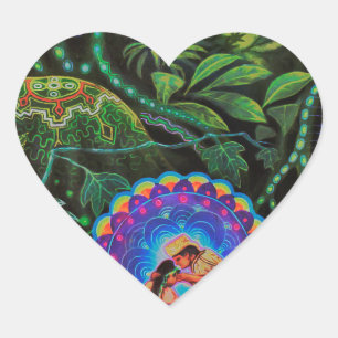 Adesivo Coração Visão de Ayahuasca