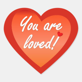 Adesivo Coração Você é amada, Stickers