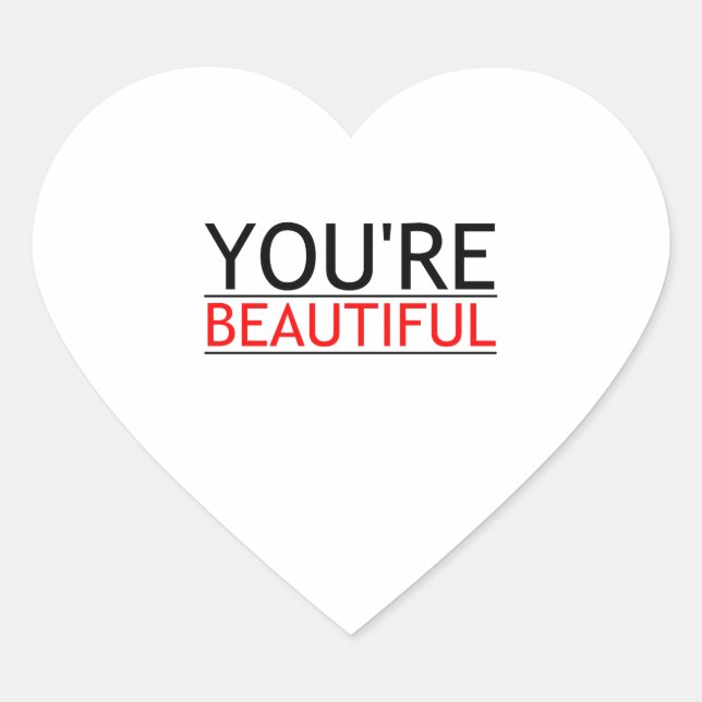 ADESIVO CORAÇÃO VOCÊ É LINDA (Frente)