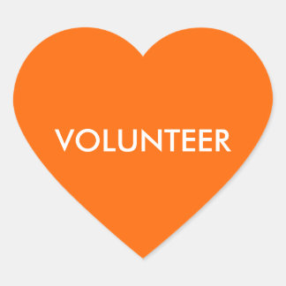 ADESIVO CORAÇÃO VOLUNTÁRIO