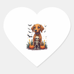 Adesivo Coração Voodoo Vizsla Dog