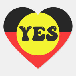 Adesivo Coração Votar Sim À Voz - Voz Do Indígenas
