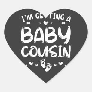 Adesivo Coração Vou pegar um bebê primo e sexo, querida