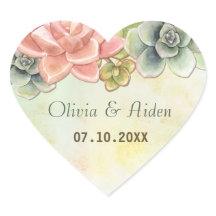 Watercolor Floral Suculente