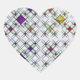 Adesivo Coração Weave Quântica