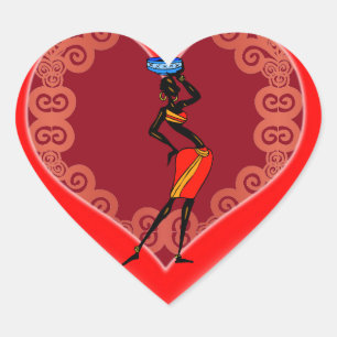 Adesivo Coração Women of Africa Heart Sticker