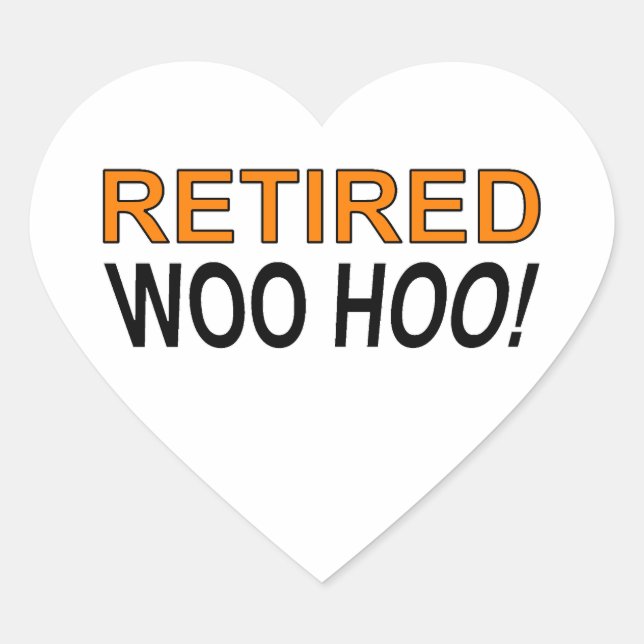 Adesivo Coração Woo Hoo aposentado (Frente)