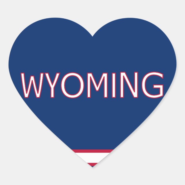 Adesivo Coração Wyoming (Frente)