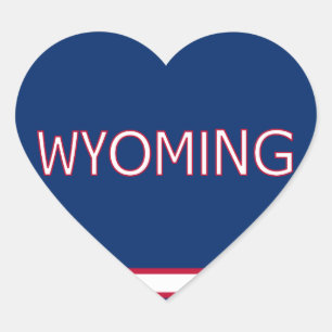 Adesivo Coração Wyoming