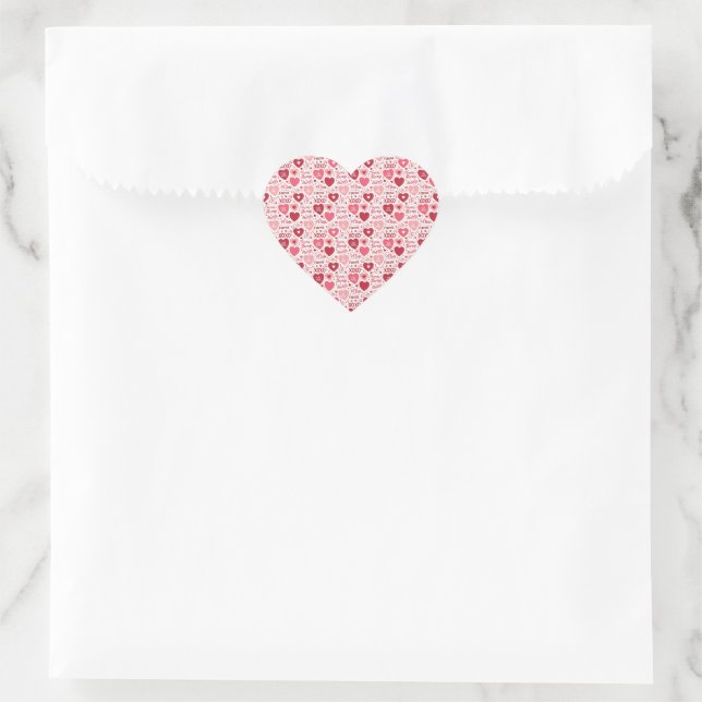 Adesivo Coração XOXO & Sempre Minha  (Bolsa)