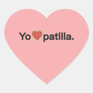 Adesivo Coração Yo amo Patilla Sticker