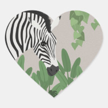 Zebra entre Folhas