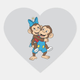 Adesivo Coração zina on mimo's back