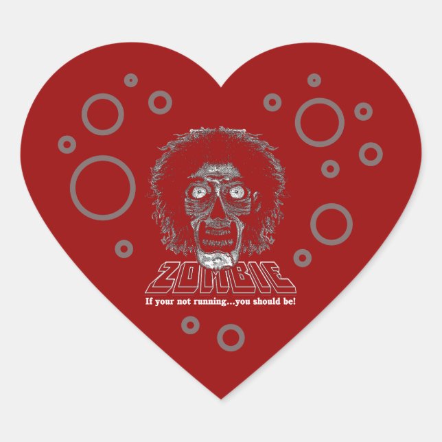 Adesivo Coração Zombie Heart (Frente)