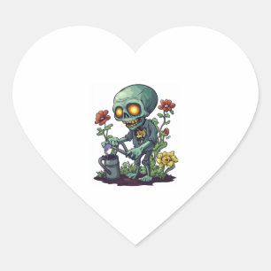 Adesivo Coração Zombie Plant Parent
