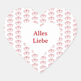 Adesivo Coração Zwei verbundene Herzen -