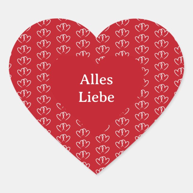 Adesivo Coração Zwei verbundene Herzen -  (Frente)