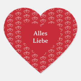 Adesivo Coração Zwei verbundene Herzen -