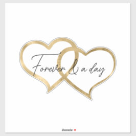 Adesivo Corações Dourados