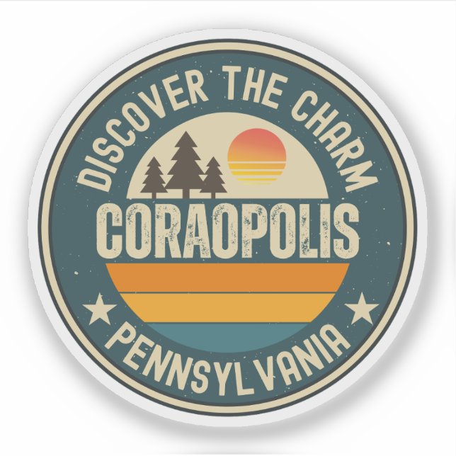 Adesivo Coraopolis, Pensilvânia (Frente)