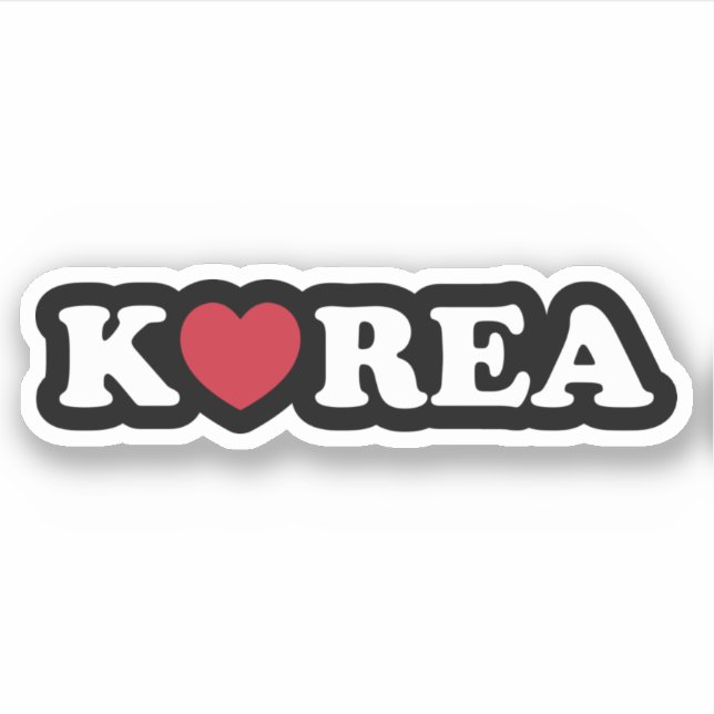 Adesivo Coreano Love Heart Sticker (Frente)
