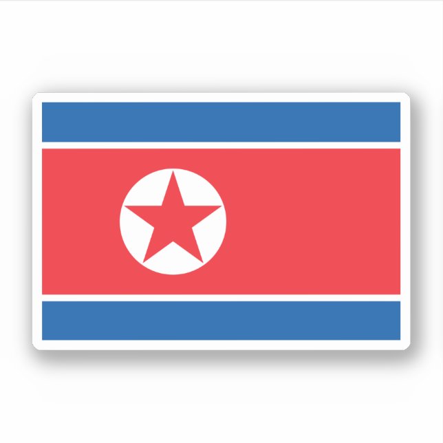 Adesivo Coreia do Norte (Frente)