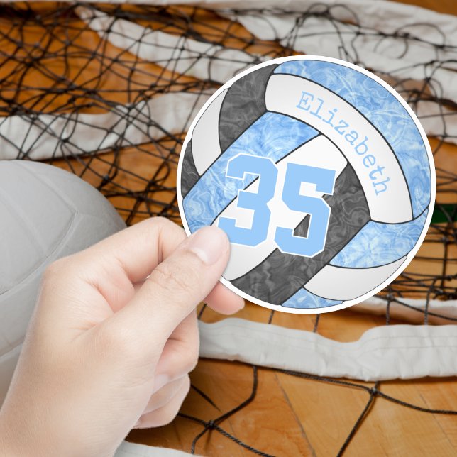 Adesivo cores da equipe de vôlei azul-clara (Criador carregado)