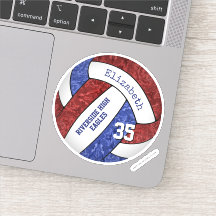 Cores da equipe de vôlei azul maroon