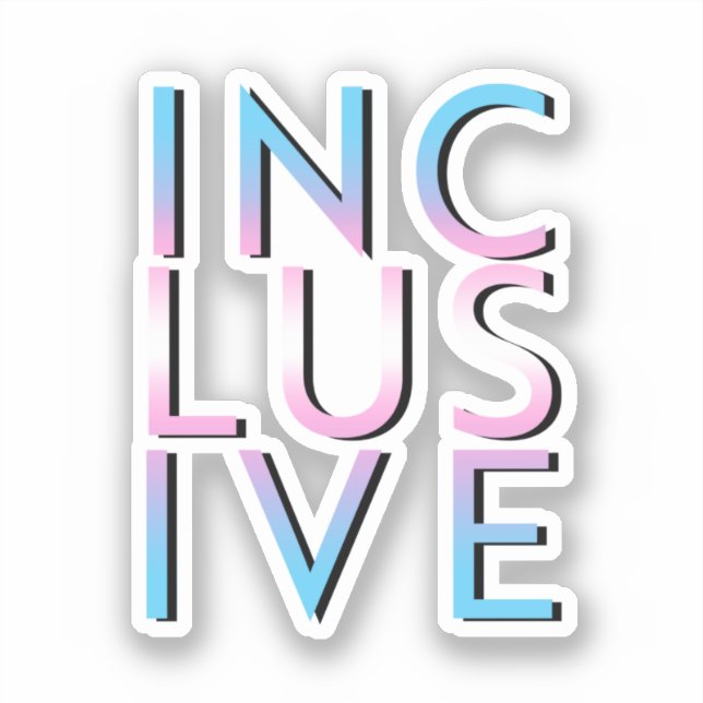 Adesivo Cores Inclusivas Trans (Frente)