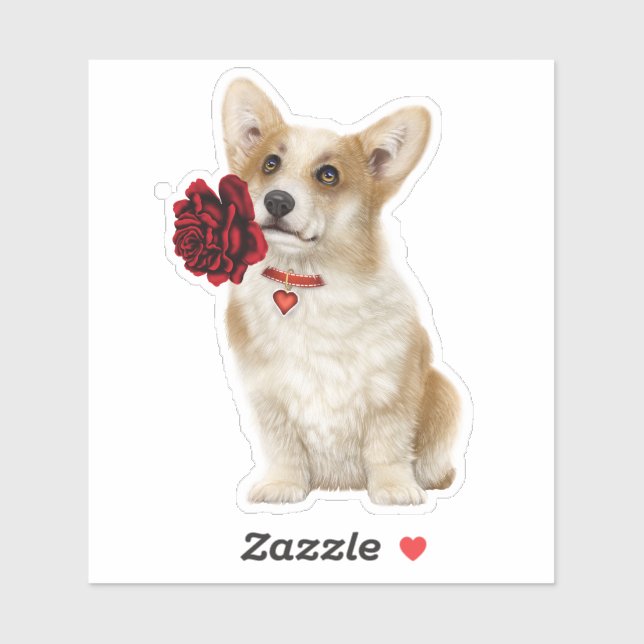 Adesivo Corgi Dog Sticker (Folha)